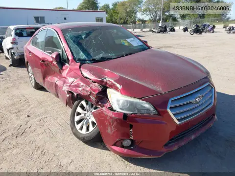 4S3BNBH6XG3046006 — 2016 Subaru Legacy, Правая сторона, фото до ремонта
