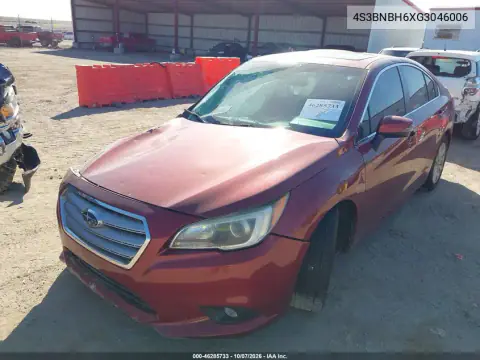 2016 Subaru Legacy 2.5I Premium VIN 4S3BNBH6XG3046006 фото 2