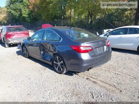 2017 Subaru Legacy 2.5I Limited VIN 4S3BNAN69H3060642 фото 4
