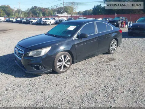 2018 Subaru Legacy 2.5I VIN 4S3BNAA64J3018763 фото 3