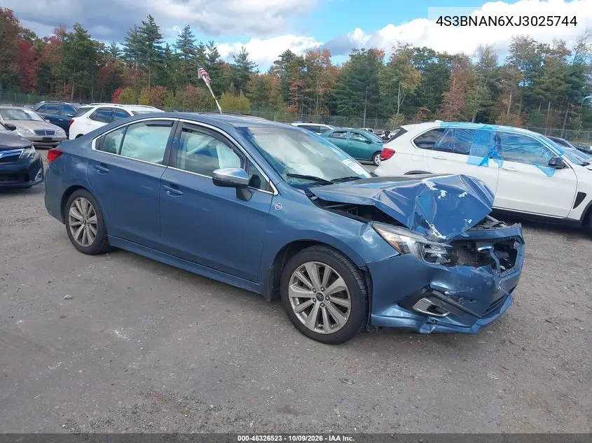2018 Subaru Legacy 2.5I Limited VIN 4S3BNAN6XJ3025744 фото 1