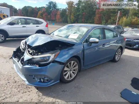 2018 Subaru Legacy 2.5I Limited VIN 4S3BNAN6XJ3025744 фото 2