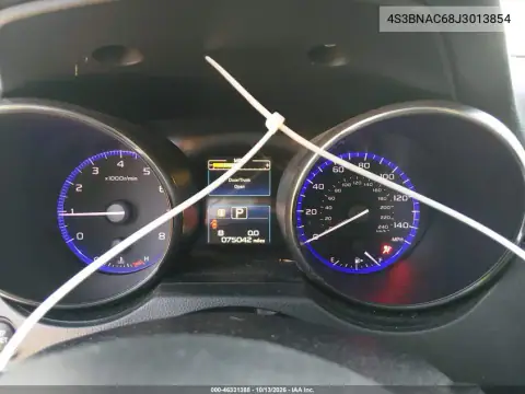 4S3BNAC68J3013854 — 2018 Subaru Legacy, Передняя часть слева, фото до ремонта