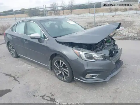 4S3BNAR68K3003253 — 2019 Subaru Legacy, Передняя часть, фото до ремонта