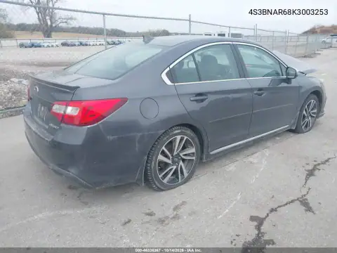 4S3BNAR68K3003253 — 2019 Subaru Legacy, фото 4 с аукциона IAAI, Передняя часть