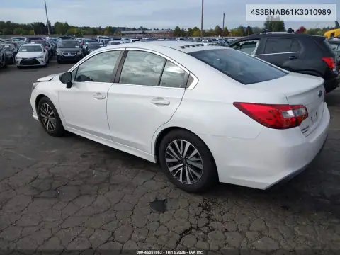 4S3BNAB61K3010989 — 2019 Subaru Legacy, фото 4 с аукциона IAAI, Передняя часть