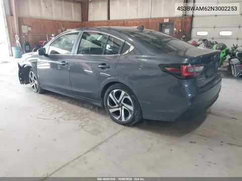 2022 Subaru Legacy Limited VIN 4S3BWAM62N3002253 фото 4