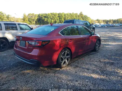 2022 Subaru Legacy Limited VIN 4S3BWAN68N3017189 фото 5