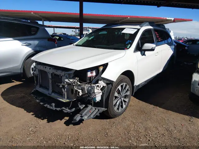 4S4BSBNC7F3274574 — 2015 Subaru Outback 2.5I Limited, фото 2 с аукциона IAAI 13.10.2026, Передняя часть