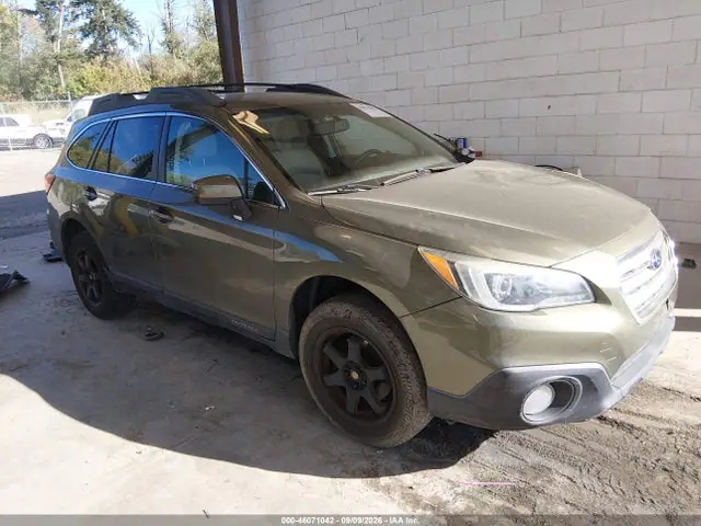 4S4BSACC2F3224856 — 2015 Subaru Outback 2.5I Premium, Передняя часть слева (Left Front), фото до ремонта