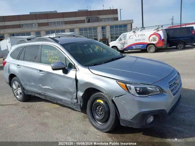 4S4BSCAC0H3343393 Subaru Outback 2.5I 2017 — повреждение Правый бок, фото до ремонта