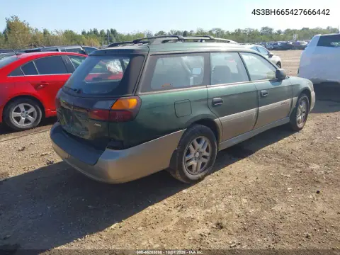 2002 Subaru Outback VIN 4S3BH665427666442 фото 5