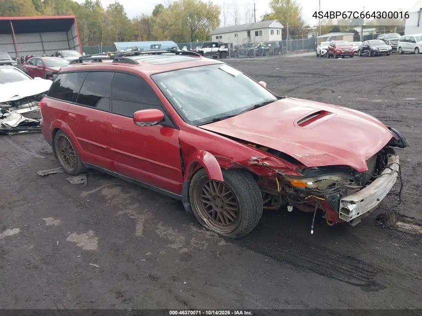 4S4BP67C664300016 — 2006 Subaru Outback, фото 2 с аукциона IAAI, Передняя часть