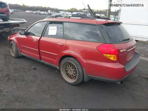 4S4BP67C664300016 — 2006 Subaru Outback, фото 4 с аукциона IAAI, Передняя часть