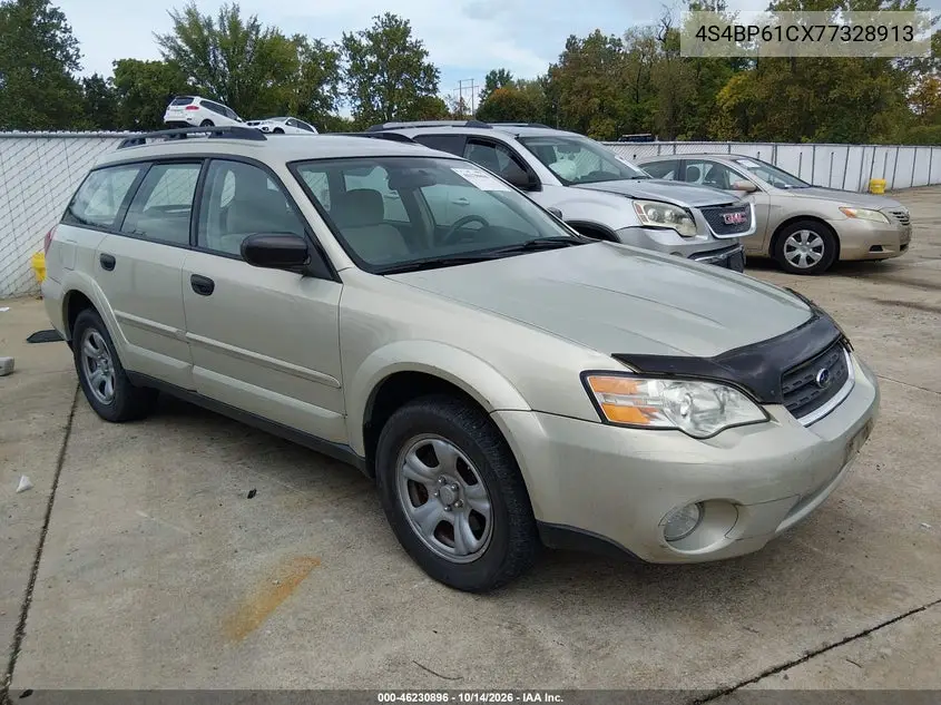 4S4BP61CX77328913 — 2007 Subaru Outback, фото 2 с аукциона IAAI, Задняя часть слева