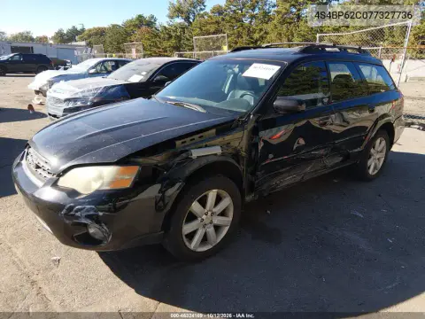 2007 Subaru Outback 2.5I Limited VIN 4S4BP62C077327736 фото 2