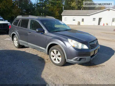 4S4BRBKC4A3383681 — 2010 Subaru Outback, Естественный износ, фото до ремонта