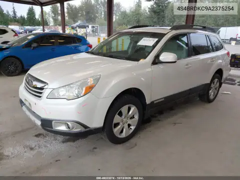 4S4BRDKC9A2375254 — 2010 Subaru Outback, фото 3 с аукциона IAAI, Справа сзади