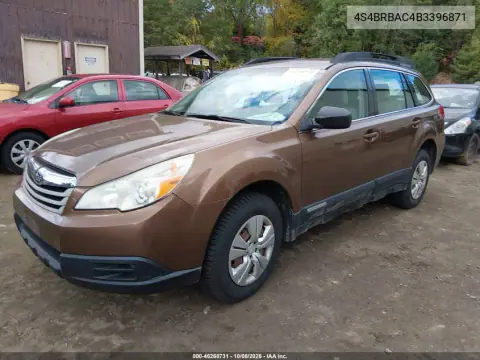 2011 Subaru Outback 2.5I VIN 4S4BRBAC4B3396871 фото 2