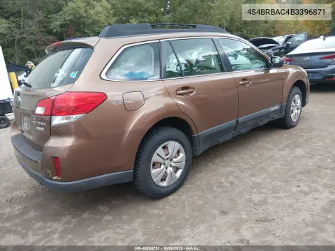 2011 Subaru Outback 2.5I VIN 4S4BRBAC4B3396871 фото 4