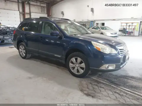 4S4BRBGC1B3331497 — 2011 Subaru Outback, Естественный износ, фото до ремонта