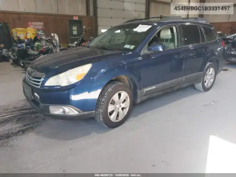 2011 Subaru Outback 2.5I Premium VIN 4S4BRBGC1B3331497 фото 3