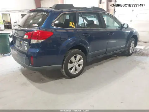 2011 Subaru Outback 2.5I Premium VIN 4S4BRBGC1B3331497 фото 5