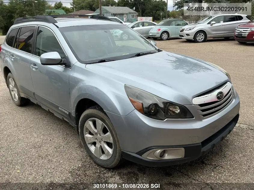 2012 Subaru Outback 3.6R Limited VIN 4S4BRJMC3C2202991 фото 1