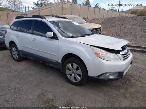 2012 Subaru Outback 3.6R Limited VIN 4S4BRDKC4C2295489 фото 2