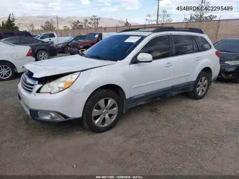 2012 Subaru Outback 3.6R Limited VIN 4S4BRDKC4C2295489 фото 3