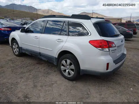 2012 Subaru Outback 3.6R Limited VIN 4S4BRDKC4C2295489 фото 4