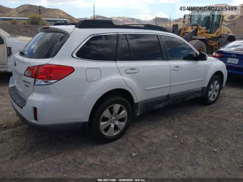 2012 Subaru Outback 3.6R Limited VIN 4S4BRDKC4C2295489 фото 5