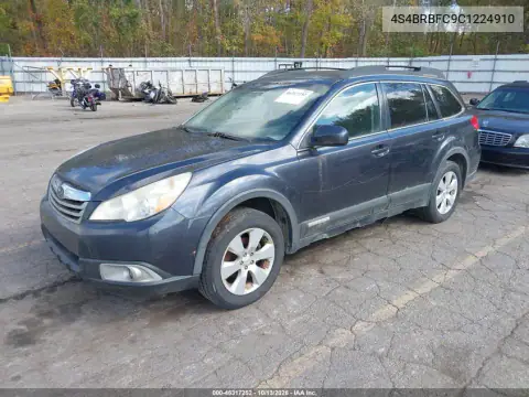 4S4BRBFC9C1224910 — 2012 Subaru Outback, фото 2 с аукциона IAAI, Естественный износ