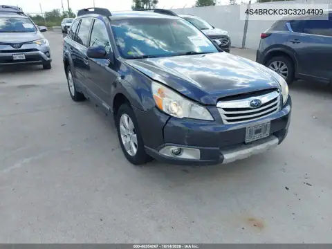 4S4BRCKC3C3204409 — 2012 Subaru Outback, Естественный износ, фото до ремонта
