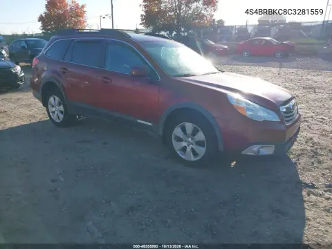 4S4BRBKC8C3281559 — 2012 Subaru Outback, Естественный износ, фото до ремонта