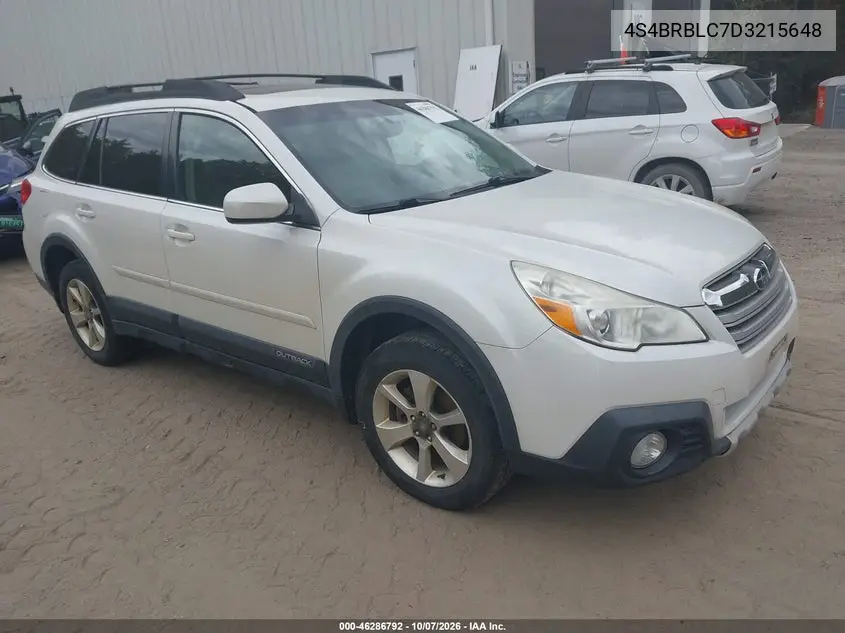 2013 Subaru Outback 2.5I Limited VIN 4S4BRBLC7D3215648 фото 2