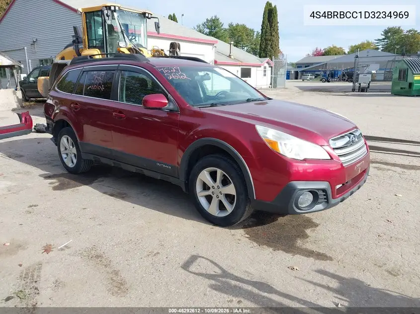 2013 Subaru Outback 2.5I Premium VIN 4S4BRBCC1D3234969 фото 2
