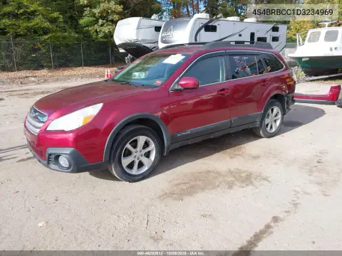 2013 Subaru Outback 2.5I Premium VIN 4S4BRBCC1D3234969 фото 3