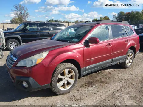 2013 Subaru Outback 2.5I Premium VIN 4S4BRBGC5D3243832 фото 3