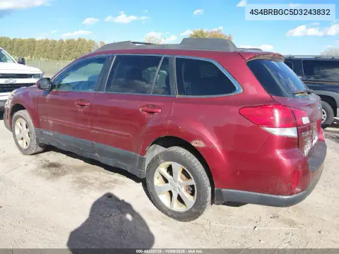 2013 Subaru Outback 2.5I Premium VIN 4S4BRBGC5D3243832 фото 4