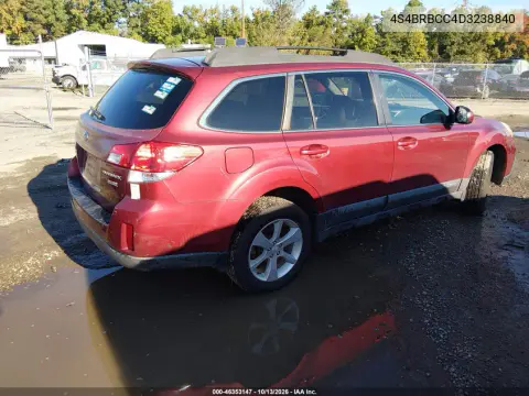 2013 Subaru Outback 2.5I Premium VIN 4S4BRBCC4D3238840 фото 5