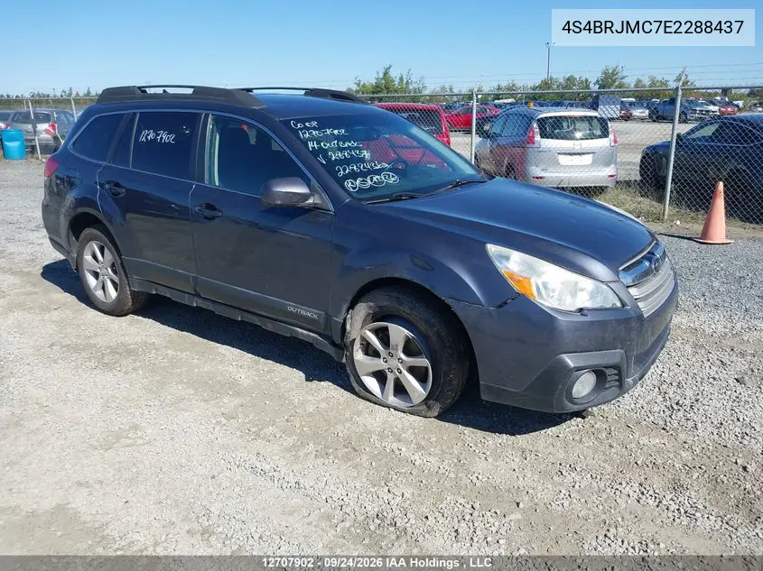 2014 Subaru Outback 3.6R Limited VIN 4S4BRJMC7E2288437 фото 2