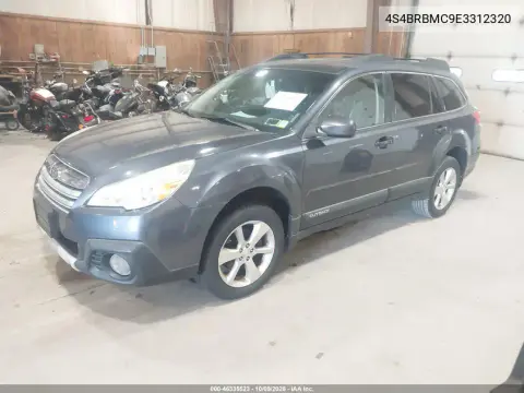 2014 Subaru Outback 2.5I Limited VIN 4S4BRBMC9E3312320 фото 3