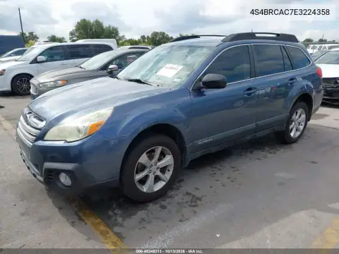 4S4BRCAC7E3224358 — 2014 Subaru Outback, фото 3 с аукциона IAAI, Не указано