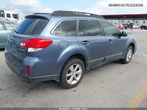 4S4BRCAC7E3224358 — 2014 Subaru Outback, фото 5 с аукциона IAAI, Не указано