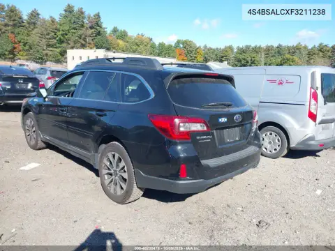 2015 Subaru Outback 2.5I Limited VIN 4S4BSALCXF3211238 фото 4