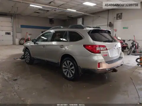2015 Subaru Outback 2.5I Limited VIN 4S4BSANC6F3289738 фото 4