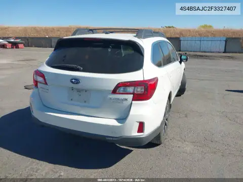 4S4BSAJC2F3327407 — 2015 Subaru Outback, фото 4 с аукциона IAAI, Передняя часть