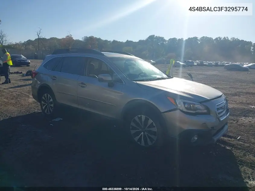 4S4BSALC3F3295774 — 2015 Subaru Outback, фото 2 с аукциона IAAI, Передняя часть