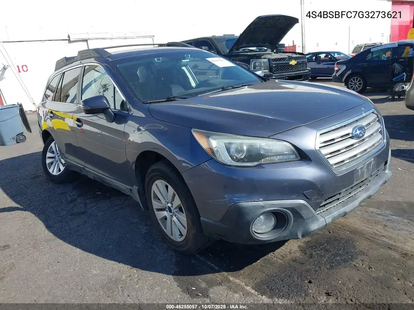 2016 Subaru Outback 2.5I Premium VIN 4S4BSBFC7G3273621 фото 2